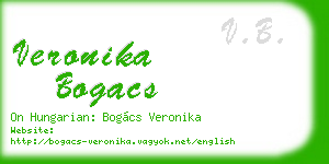 veronika bogacs business card